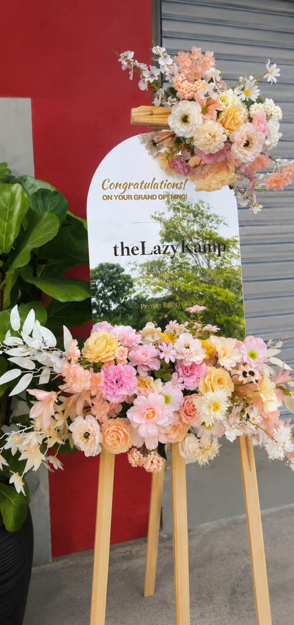 Lumiere Florist — Lumiere Look 06 | Gold Lady Palace Seremban gown rental