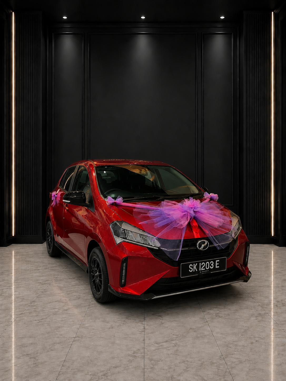 Car Decoration — Car Decoration Look 03 | Gold Lady Palace Seremban gown rental