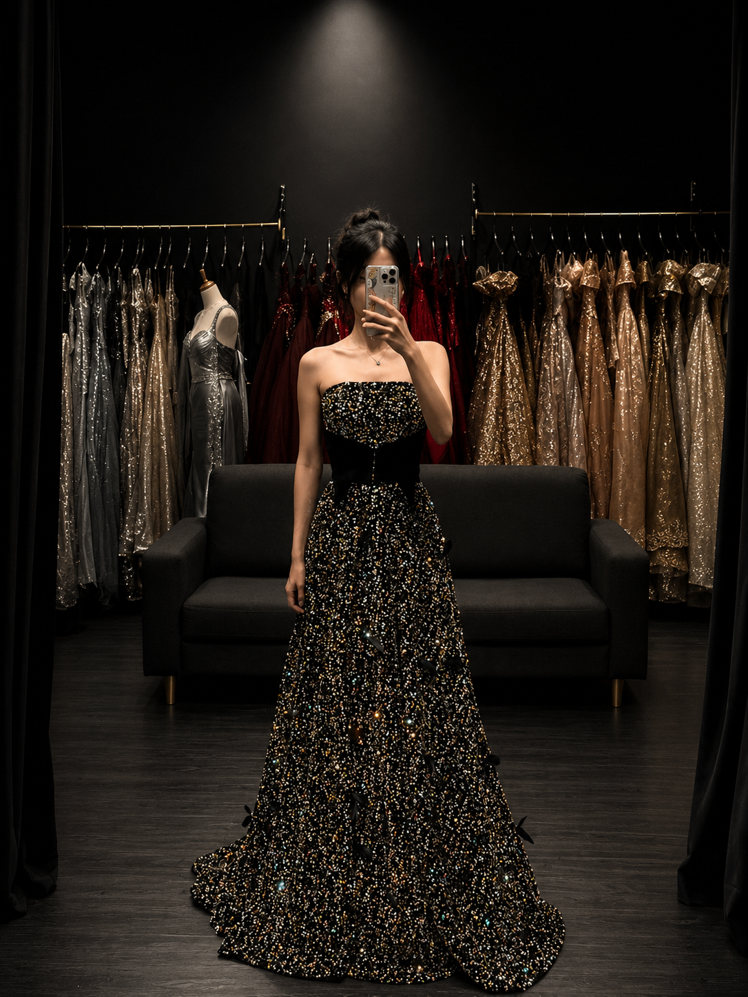 Evening Dress — Normal Look 01 | Gold Lady Palace Seremban gown rental