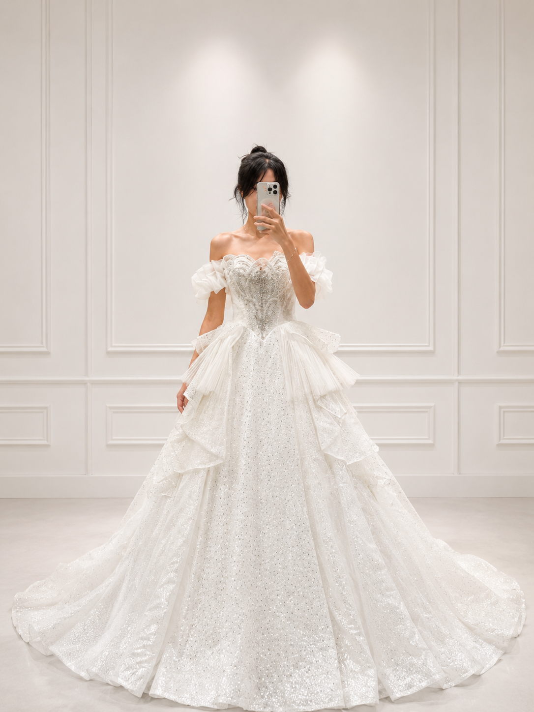 Bridal Gown — Bridal Look 01 | Gold Lady Palace Seremban gown rental